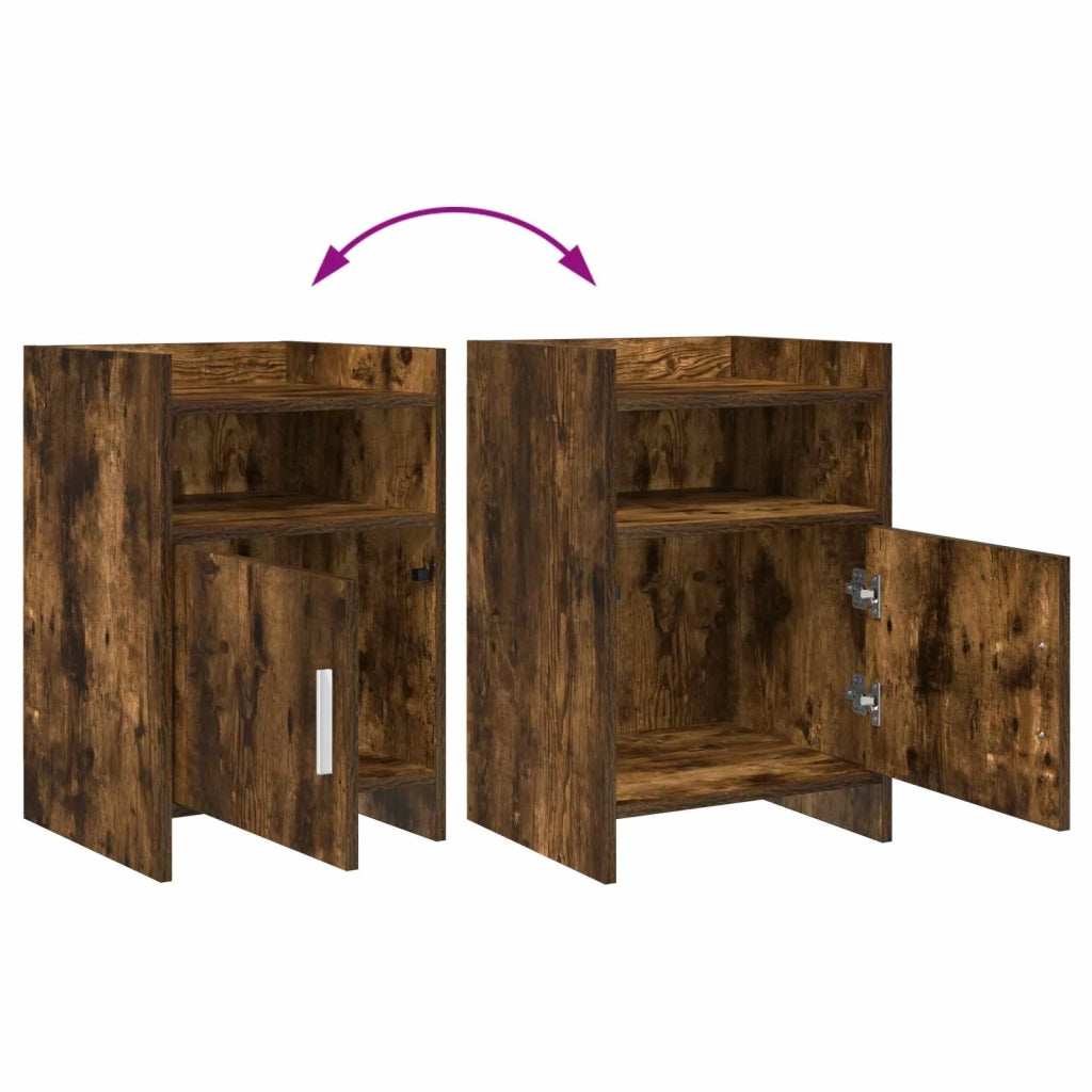 Comodini Rovere Fumo 40 x 36 x 60 cm Legno ingegnerizzato 8011043