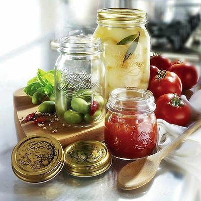 SET 6 CONFEZIONI BARATTOLO 500CC QUATTRO STAGIONI BORMIOLI VASO PER CONSERVE