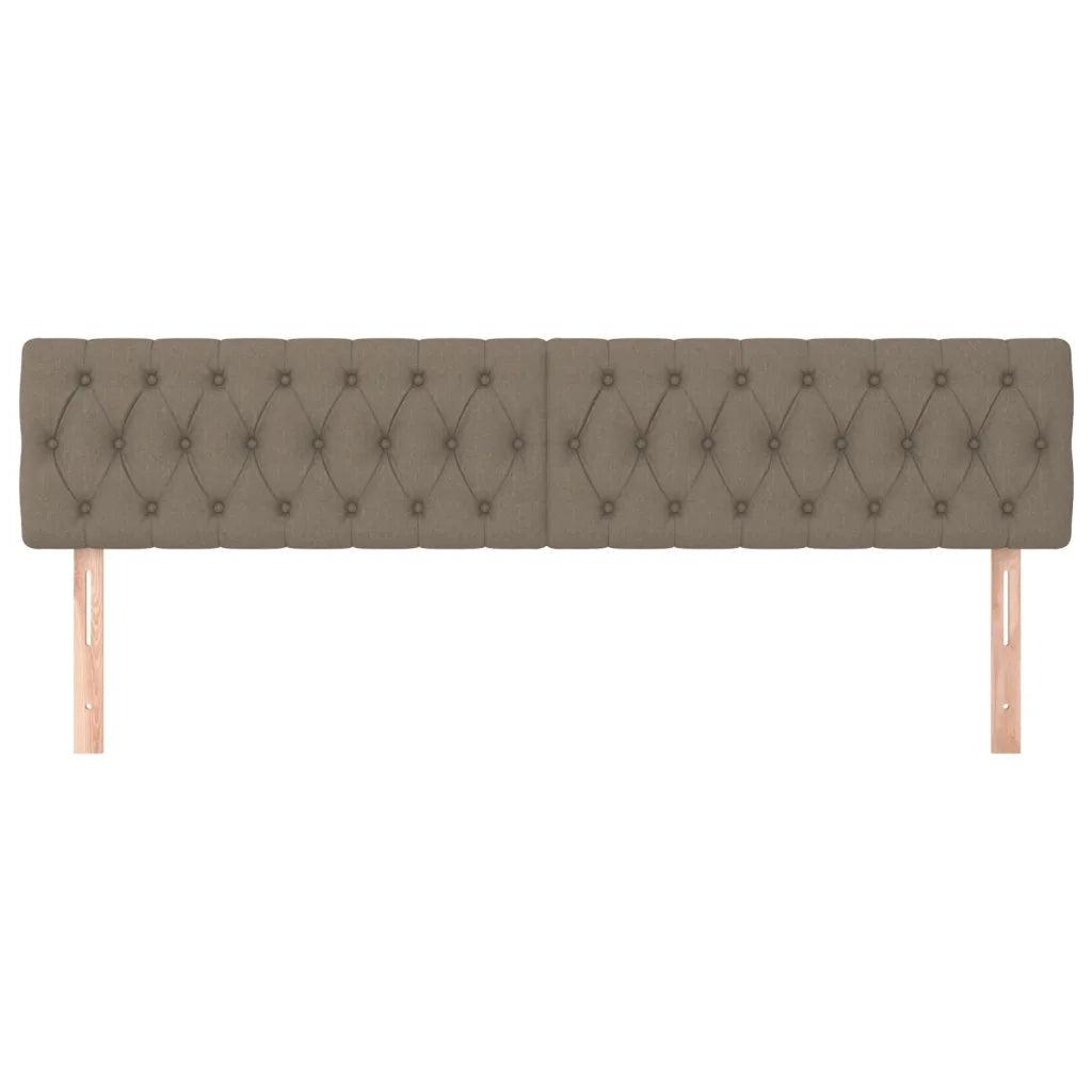 Testiera | Testata in Tessuto color Tortora 200x7x78/88 cm