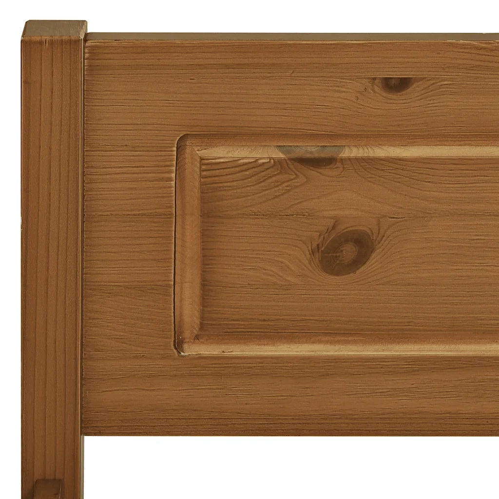 Giroletto in Legno Massello di Pino Marrone Ambrato 140x200 cm 322113