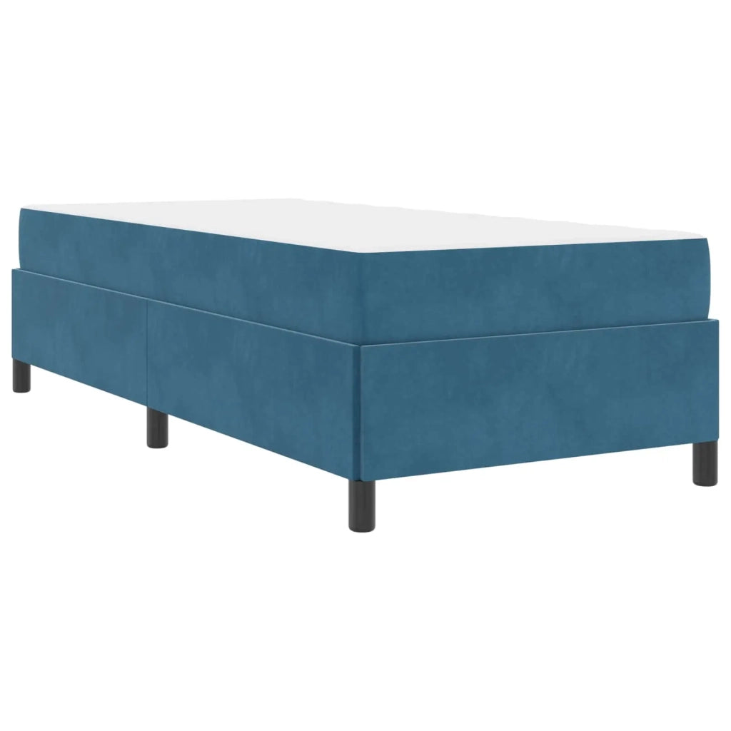 Struttura del letto-Giroletto-Rete del Letto Blu Scuro 100 x 200 cm Tessuto 182306