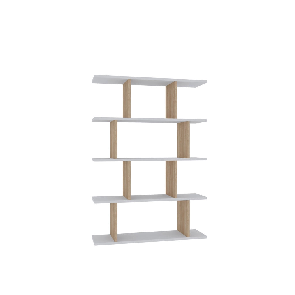 Libreria in legno "Harmon" - 90 x 25 x 127 cm - Bianco