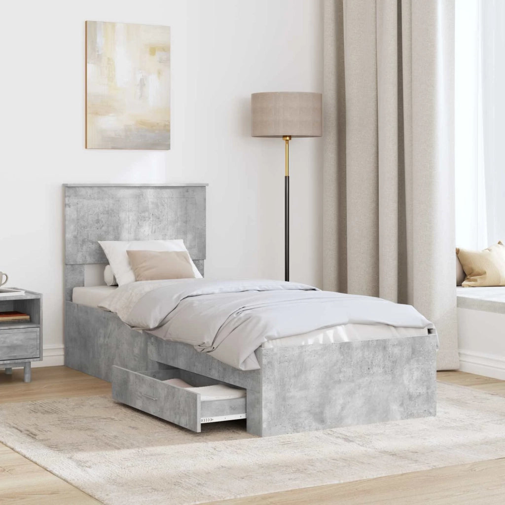 Struttura del letto Grigio Certo e Argento 70 x 190 cm 3410961