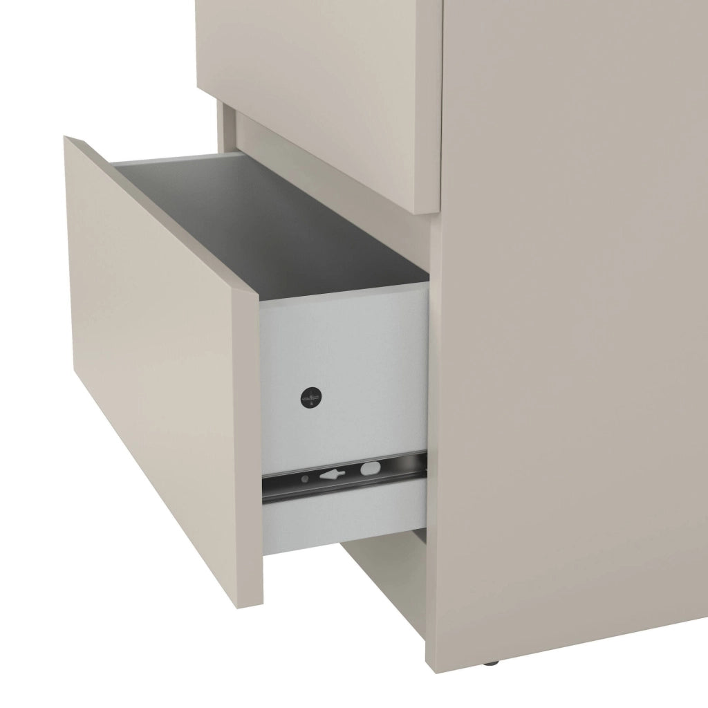 Azar, Comodino 2 Cassetti, 40x40x50h cm Beige