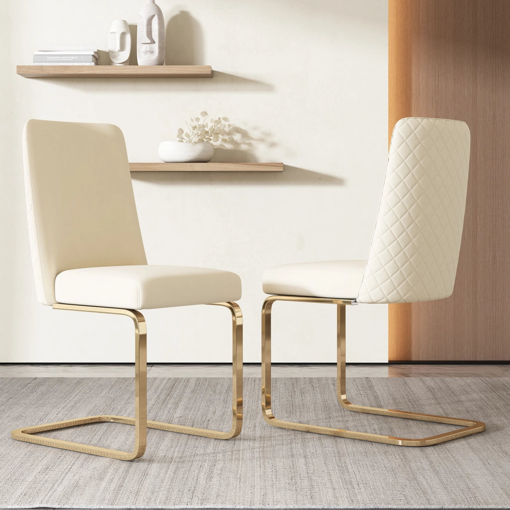 SEDIA da pranzo in velluto beige, set da 6 pezzi