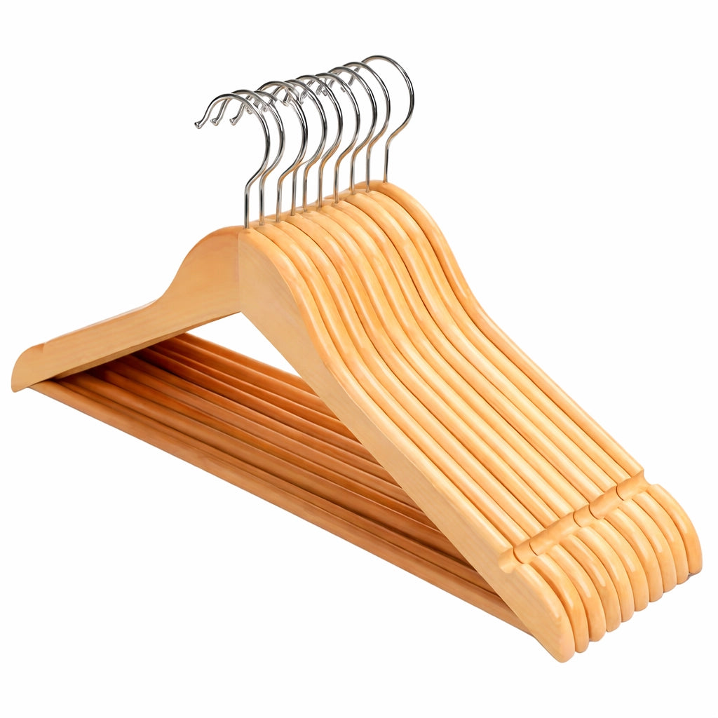 SET 8 GRUCCE IN LEGNO NATURALE