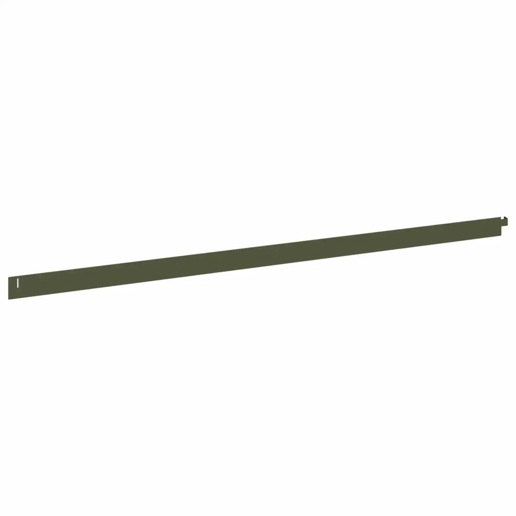 Bordura per Prato 50 pz 102 x 4 x 4 cm Acciaio Verde Oliva 8008729