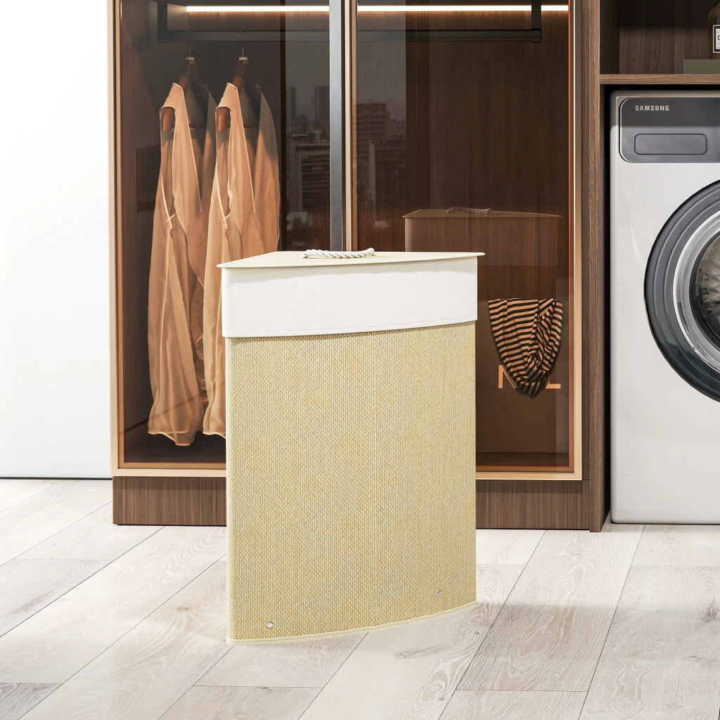 Cestino per Biancheria in Bamb¨´ 55L ¨C zephmum ¨C 35x35x60 Naturale