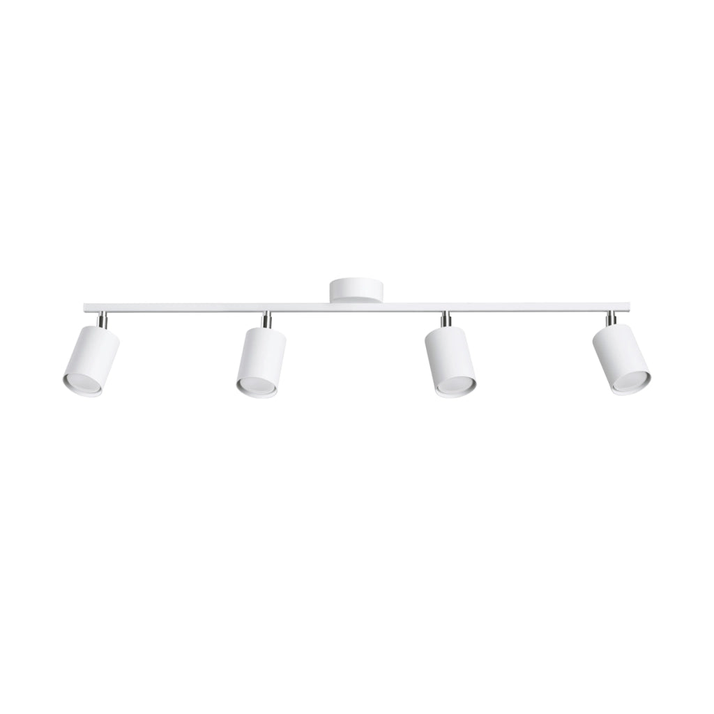 Lampada moderna in acciaio bianco GU10 a 4 luci LEMMI Bittersweet Shimmer