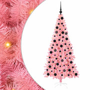 Albero di Natale con 300 LED con supporto-Luci decorative natalizie Rosa 180 cm PVC 571755