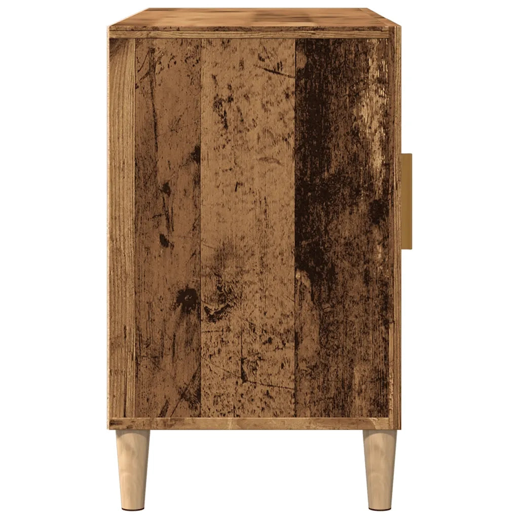 Credenza | Madia | Buffet da pranzo | Armadio da pranzo Legno Antico 100x36x60 cm in Legno Multistrato
