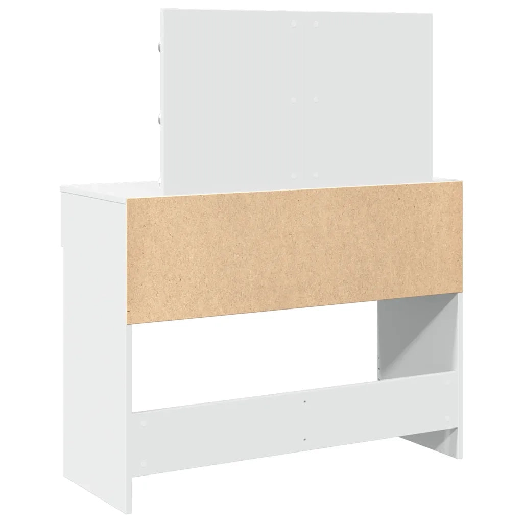 Toeletta | Tavolo da Trucco con LED Bianco 100x40x120 cm