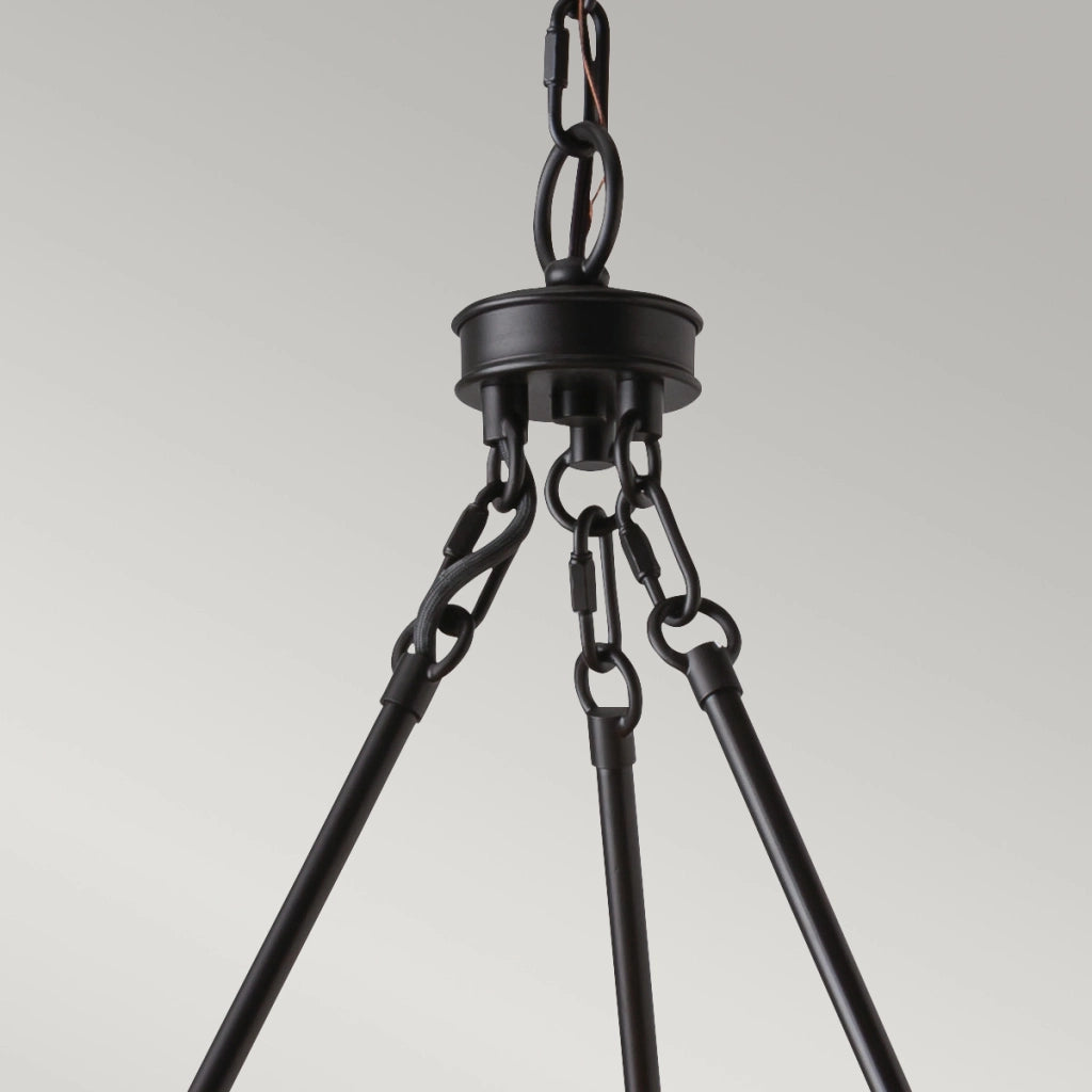 Lampada a sospensione Feiss Bluffton bronzo 3xE27 Ø50,8cm