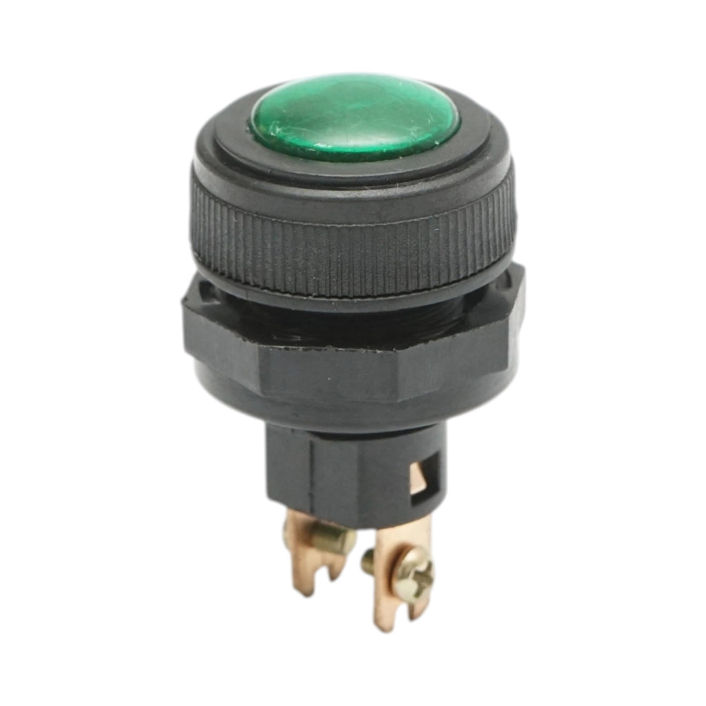 Spia luminosa verde 12V/10A–24V/5A 2 pin universale