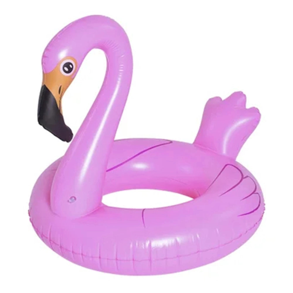 Trade Shop - Salvagente Gonfiabile Ciambella Forma Fenicottero Rosa 116x105x95cm Mare Piscina 016140 -