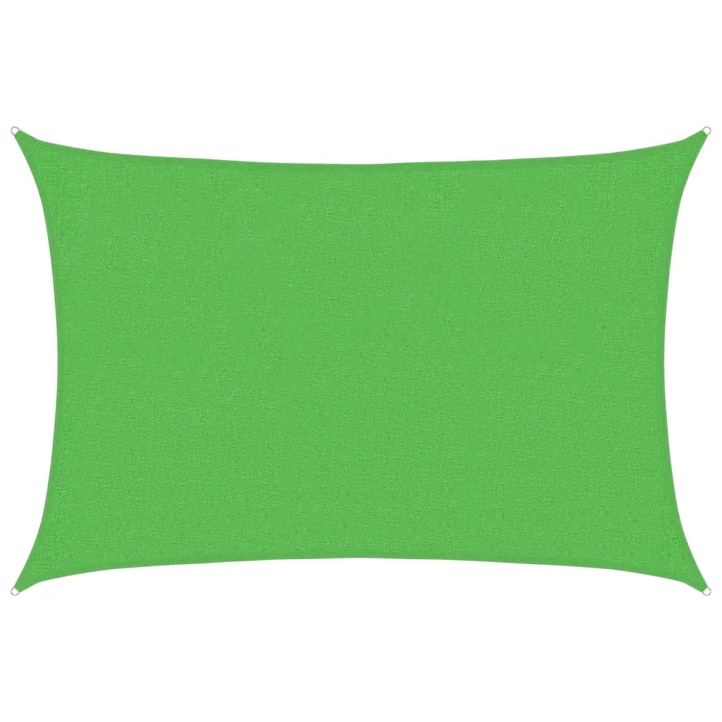Vela Parasole-Telo Ombra-Vela Ombreggiante 160 g/m2 Verde Chiaro 2x3 m in HDPE