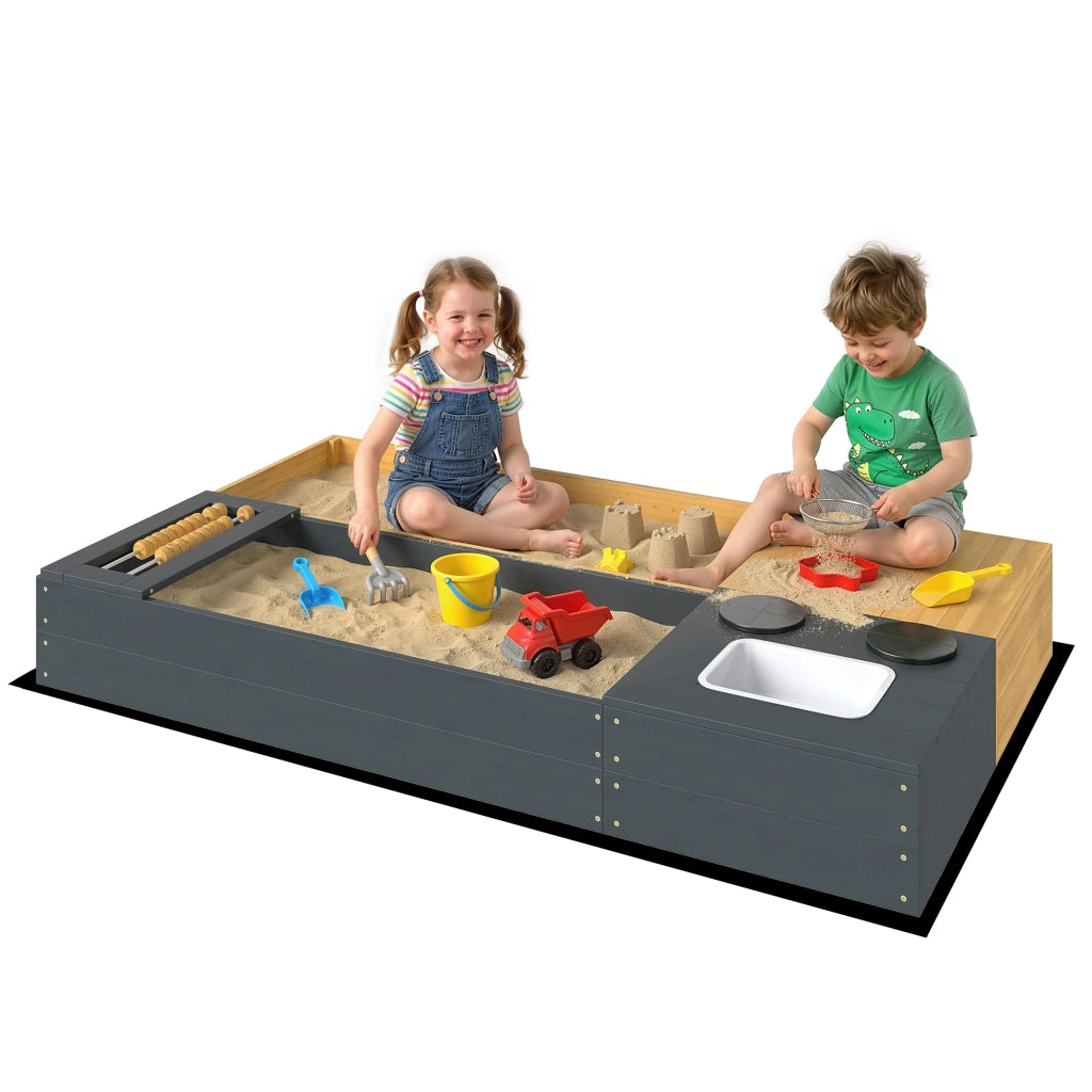 Sandbox 2 Pezzi con Sedia e Lavabo ¨C Minimal ¨C Legno 150x90cm Giallo