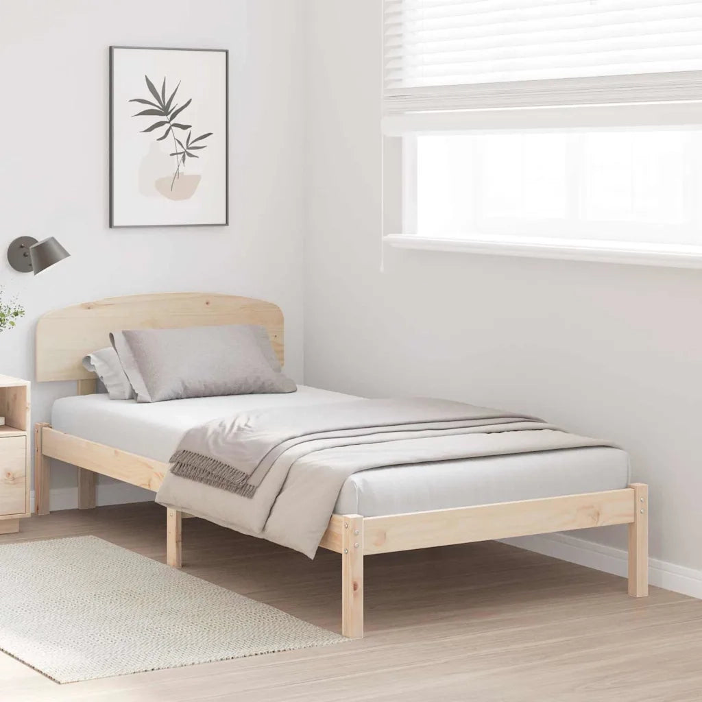 Letto singolo | Letto per adulti | Struttura del letto Naturale 100 x 200 cm Pino massello