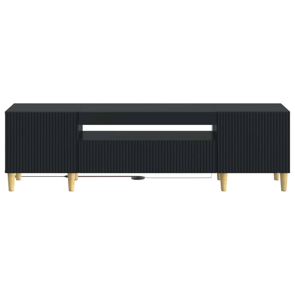Mobile TV LED Nero Legno ingegnerizzato 896686