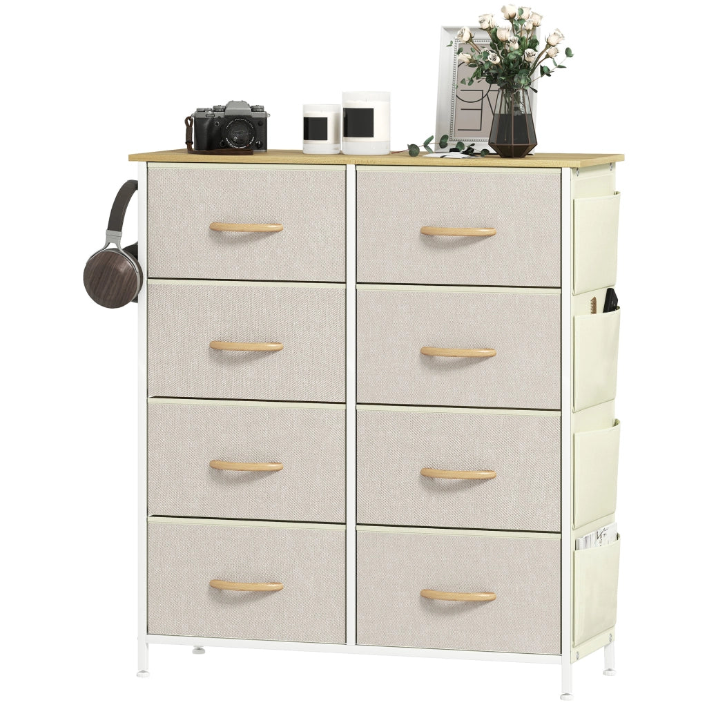 Com¨° con cassetti in tessuto ¨C Minimal ¨C 120x40x