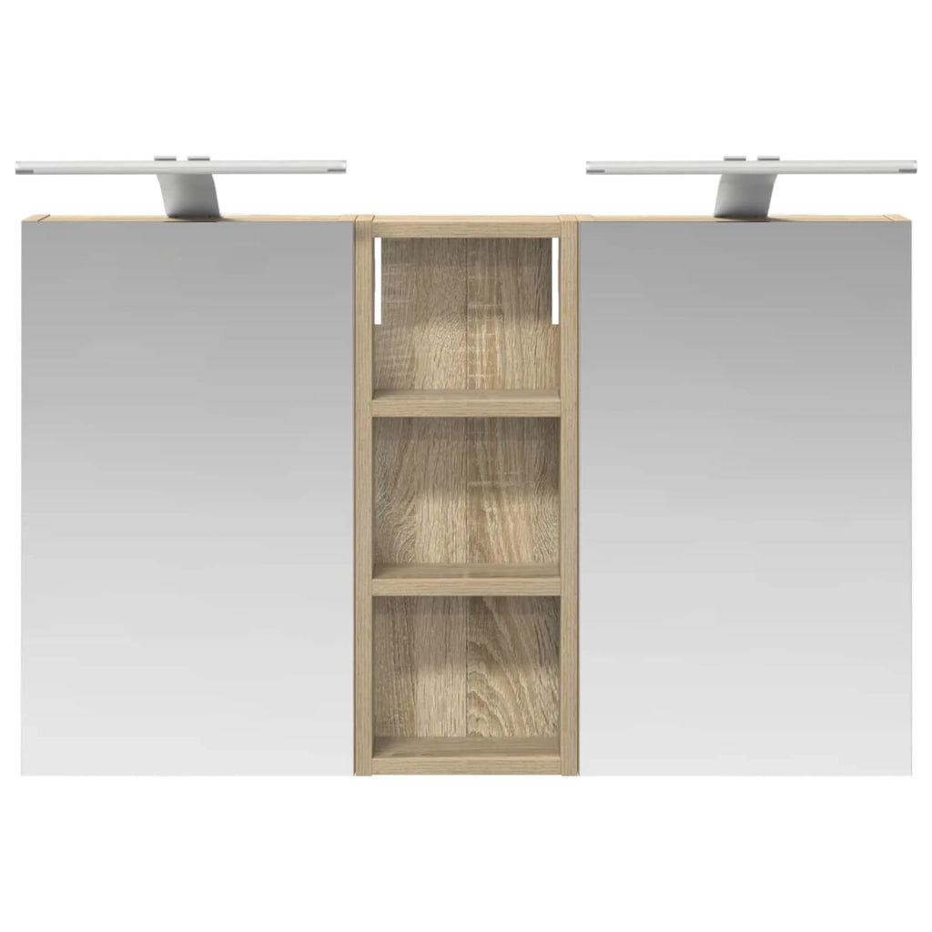 Set di Armadi da Bagno con lo scaffale 3 pcs 80 x 10,5 x 50 cm 3403658