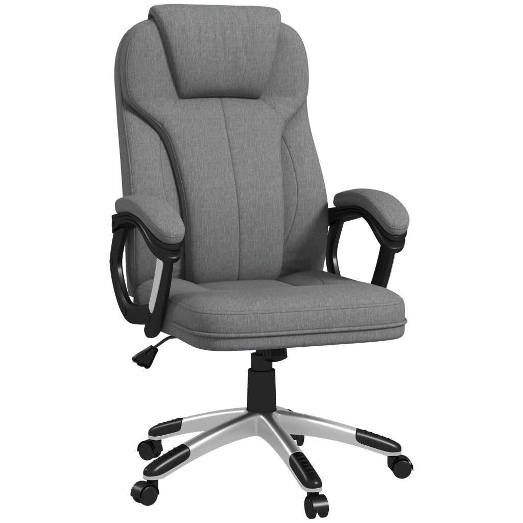 Sedia da Ufficio Girevole con Basculante ¨C zephmum ¨C Grigio 66x75x110-120cm