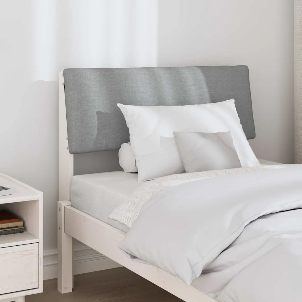 Testiera | Testata imbottita Grigio chiaro 75 cm Pino massello