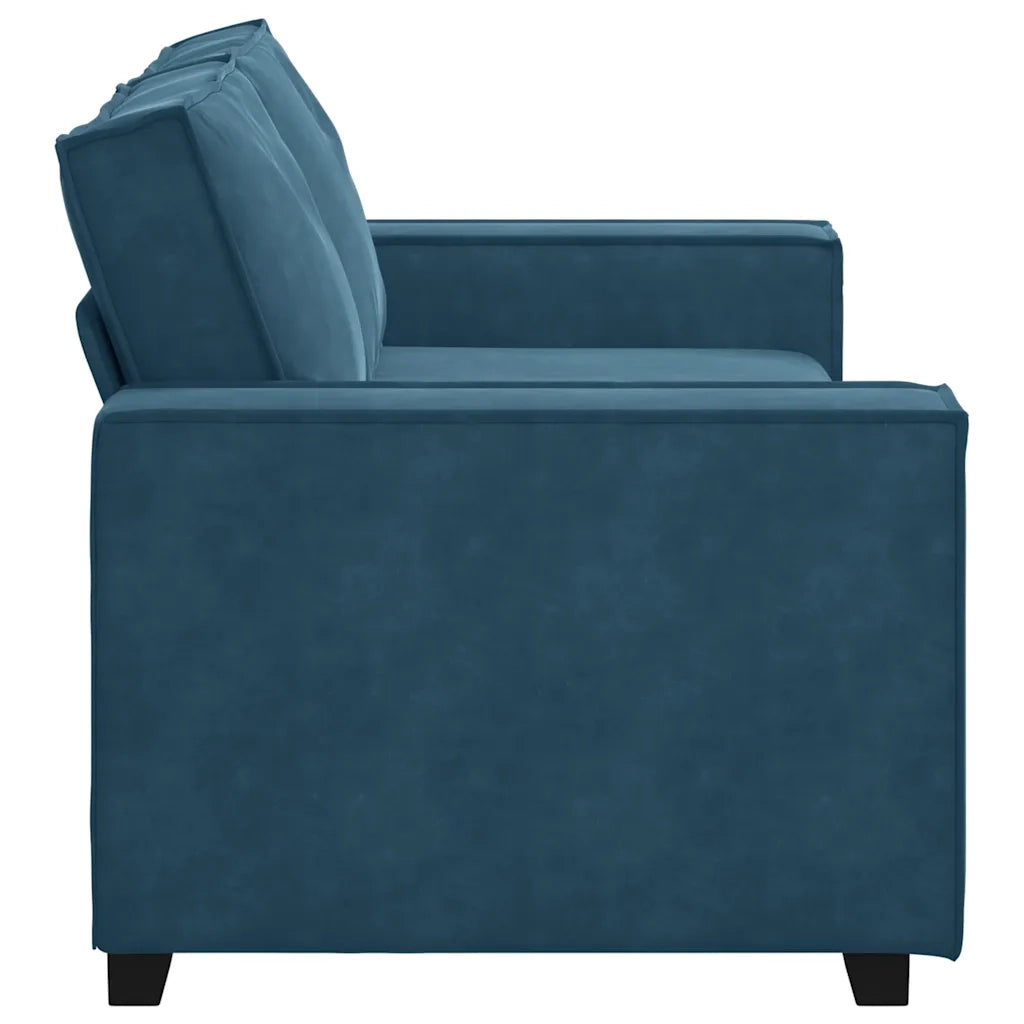 Divano | Divano da soggiorno | Sofa a 2 Posti Blu 180x78x84 cm in Velluto