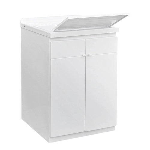 LAVATOIO CON MOBILE IN ABS E CON TAVOLA IN POLIPROPILENE- L cm. 60  x  P cm. 60 (2 ante)- DH- pezzi 1