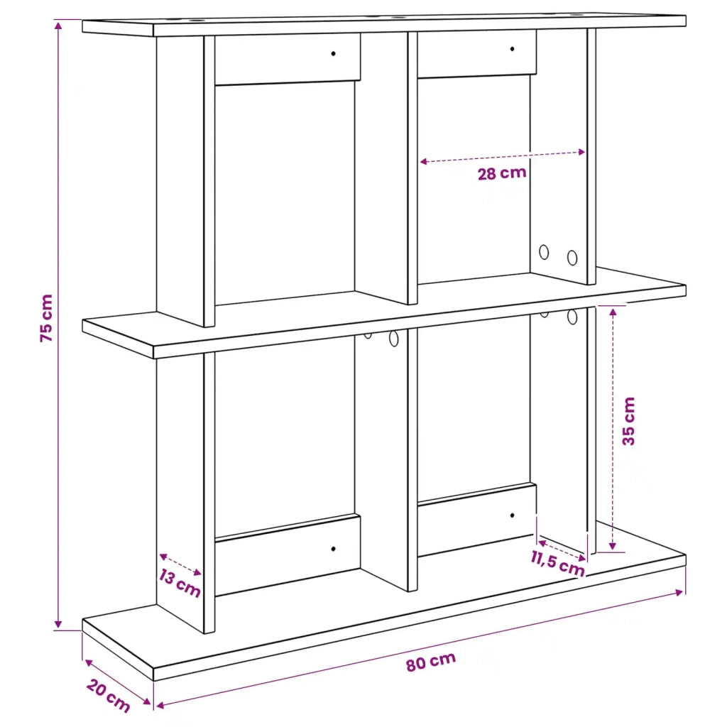 Scaffale da parete A parete Rovere Artigianale 80 x 20 x 75 cm 8012083