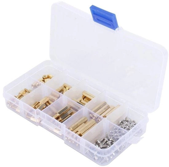 120 pezzi di supporti a colonna M3 Bouten - Spaziatore di circuito - Argento - Viti per scheda madre - Viti a 6 giri - Adatto per elettronica - Diversi utilizzi