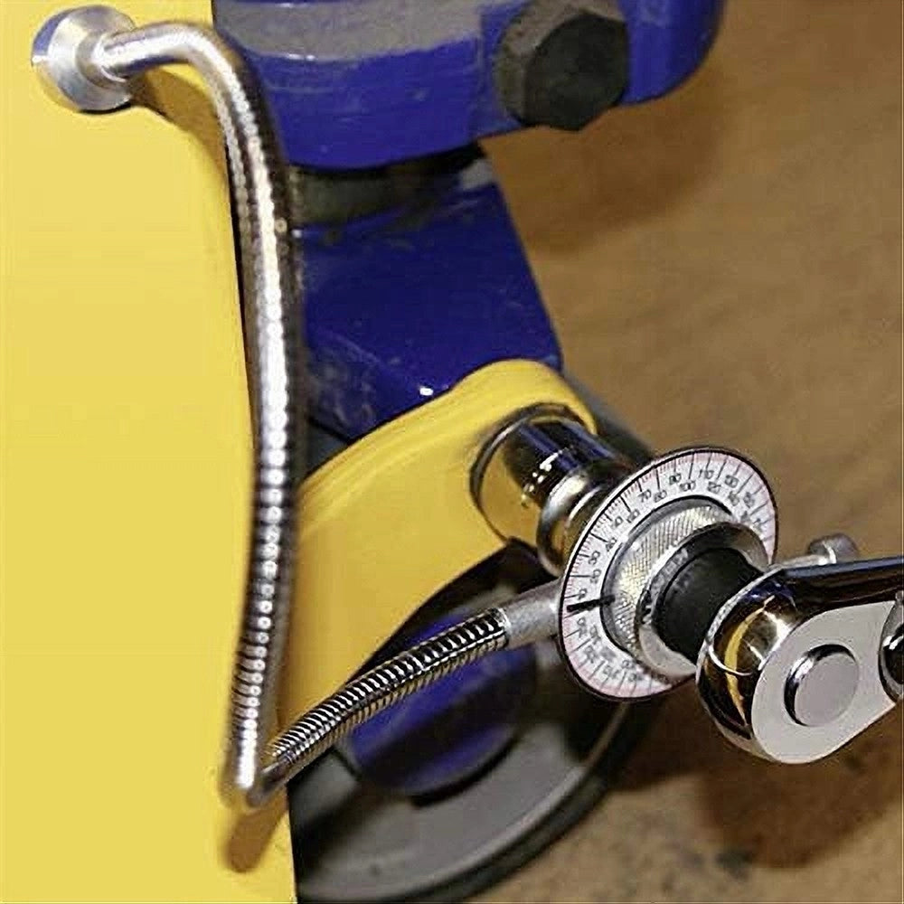 Trade Shop - Strumento Di Misurazione Angolare Clip 1/2 Calibro Con Tubo Flessibile Magnetico -