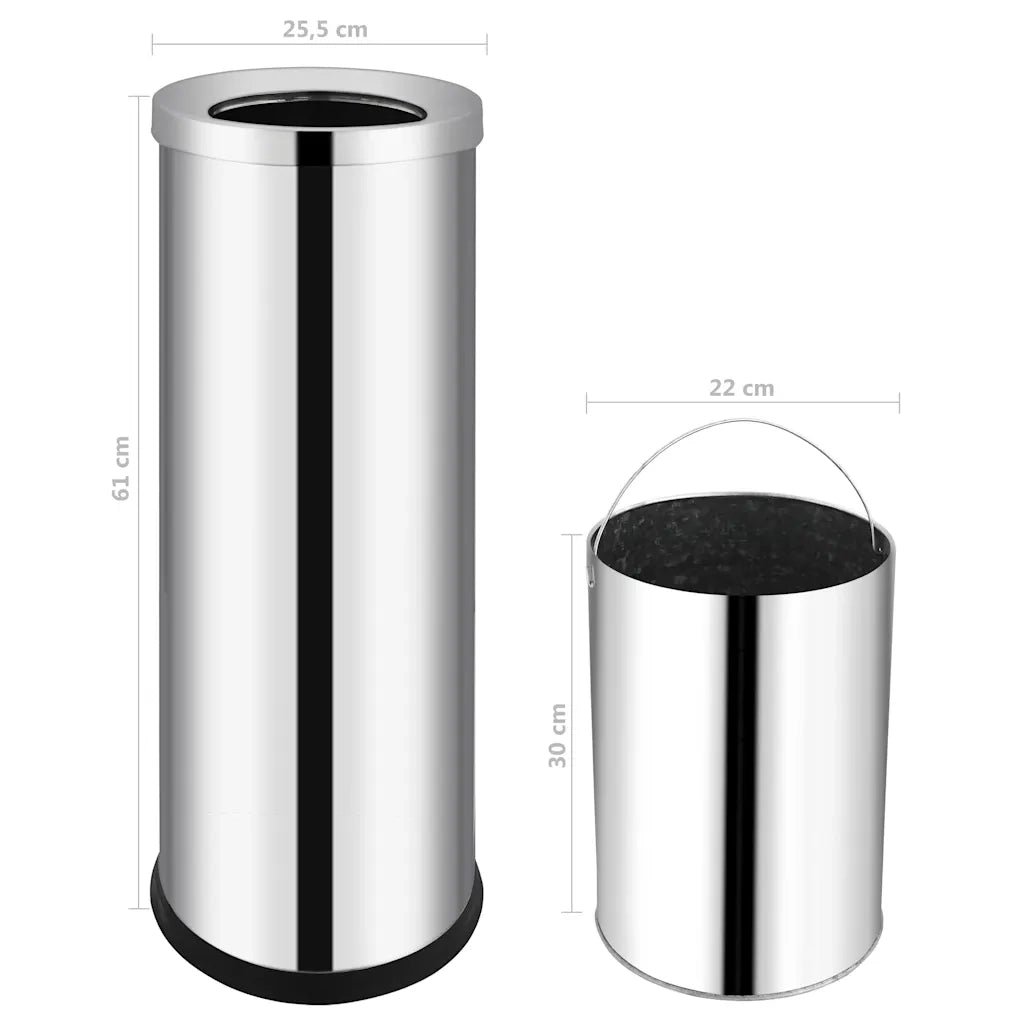 Pattumiera da Albergo 32 L in Acciaio Inox CFW7221503