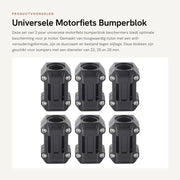 Blocco di protezione per motori di motocicletta universale - 3 pezzi - 22/25/28 mm - Fattore antiossidante - Materiale nylon di alta qualità