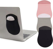 Mouse universale per laptop e tablet - compatibile con iPad e MacBook - ricarica wireless - custodia compatta - supporto portatile - disponibile in nero - rosa - grigio