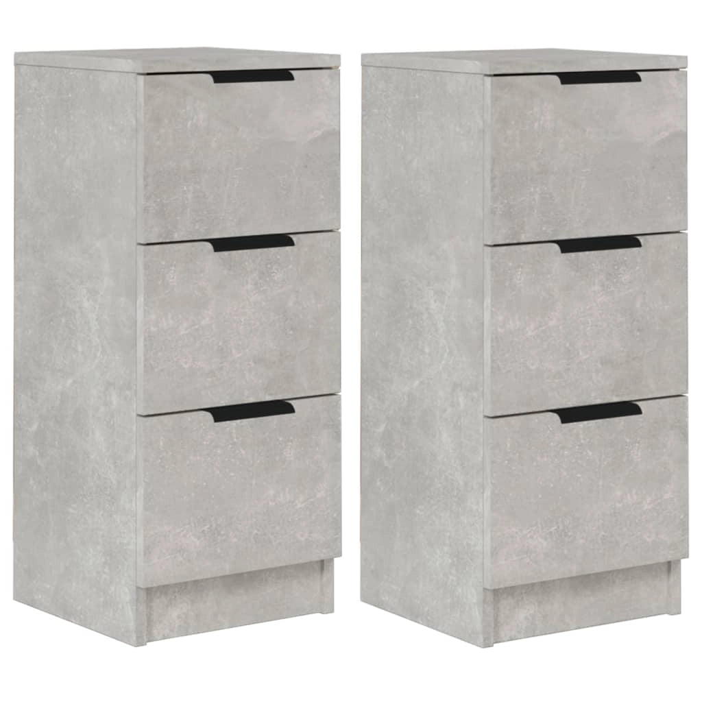 Buffet credenza cassettiera armadio mobile contenitore organizer per cucina soggiorno salotto set da 2 30 x 30 x 70 cm legno ingegnerizzato grigio 02_0036842
