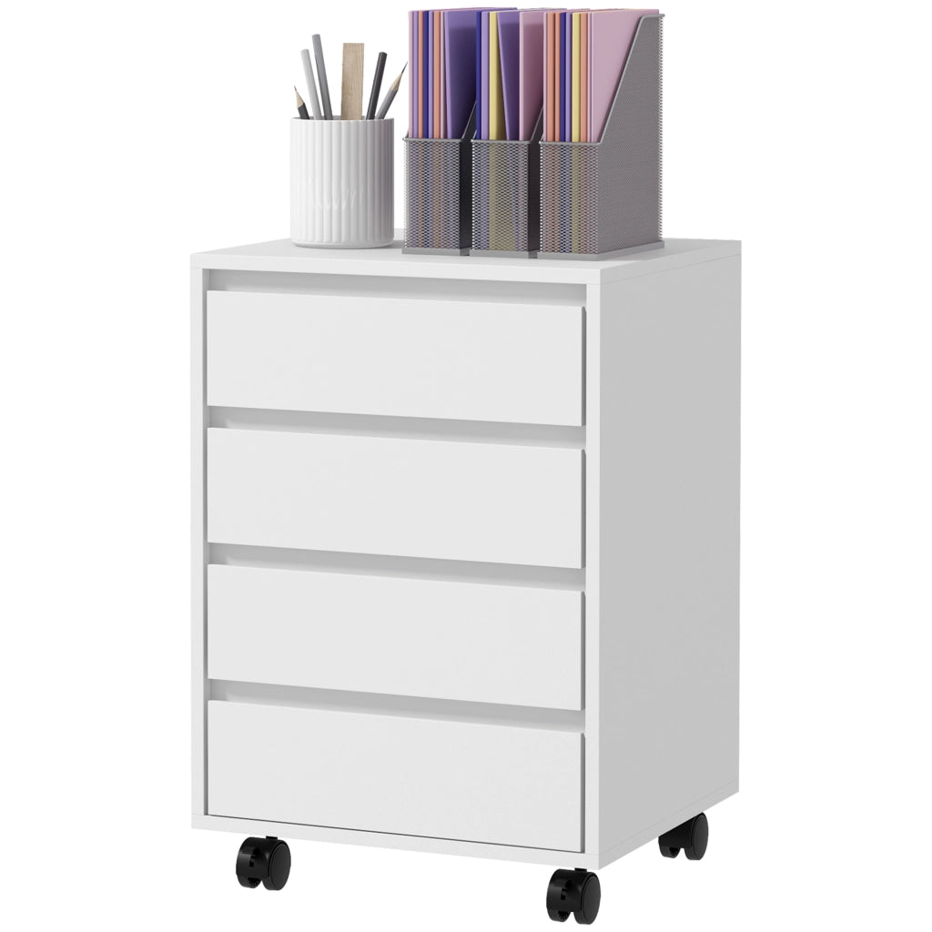 Scrivania con cassetti ¨C zephmum ¨C Bianco 46x40x65 cm
