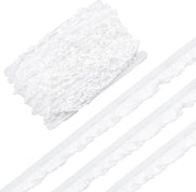 Fili di Accappatoio Elastici 25m - Ruches - 22mm Spessore - Punti di Croce per la Sartoria - Decorazioni per Abiti - Accessori per Abbigliamento - Fili di Accappatoio