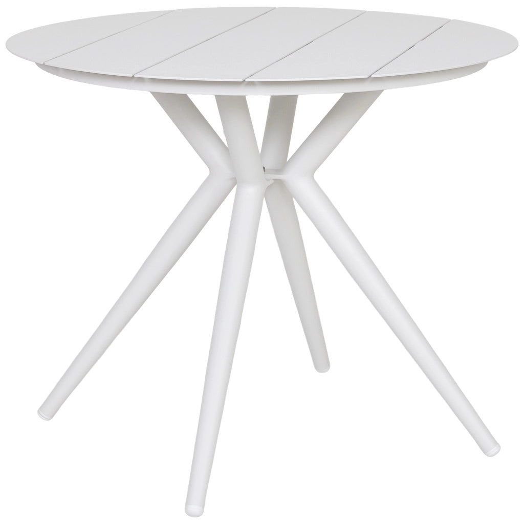 Tavolo in alluminio bianco 90x75 cm
