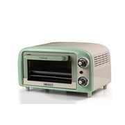 Forno Elettrico Vintage 800W - Capacità 10L - Doppio vetro - Retrò - Verde