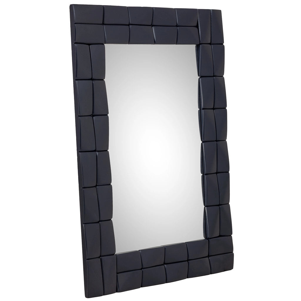 Specchio in legno nero 62x2.5x84h cm