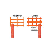 Rete da cantiere arancione 50m H150cm maglia 140x40mm – Brixo Limes – uso edilizia e sicurezza – Brixo