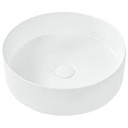 Lavabo da bagno in ceramica ⌀ 40 cm Bianco sporco stile glamour
