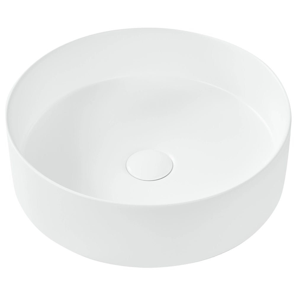 Lavabo da bagno in ceramica ⌀ 40 cm Bianco sporco stile glamour