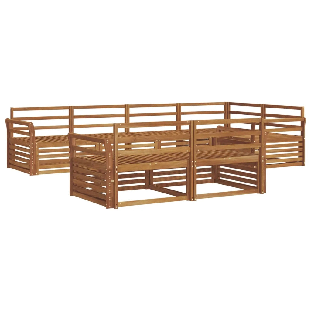 Set di divani da esterno 7 pcs Naturale 3373619