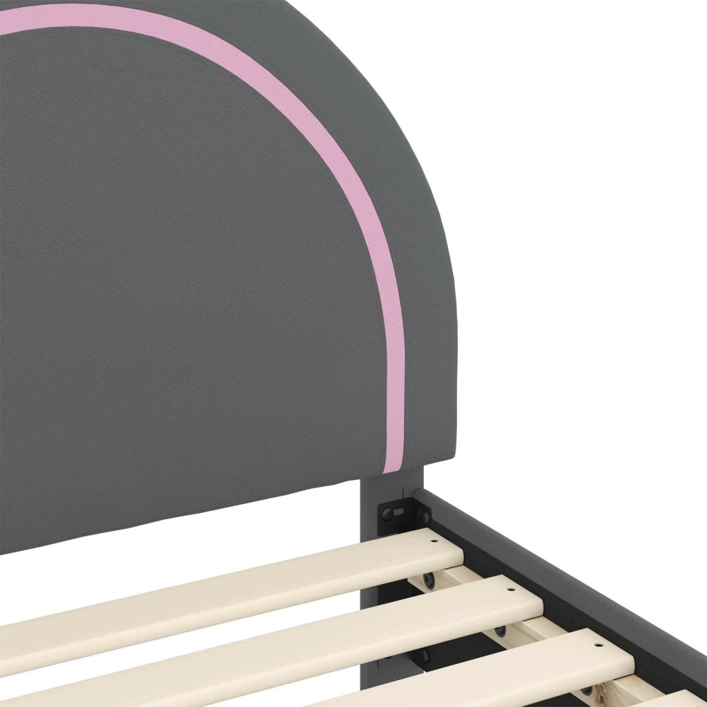 Struttura letto per bambini con testata Grigio chiaro PU 42011190