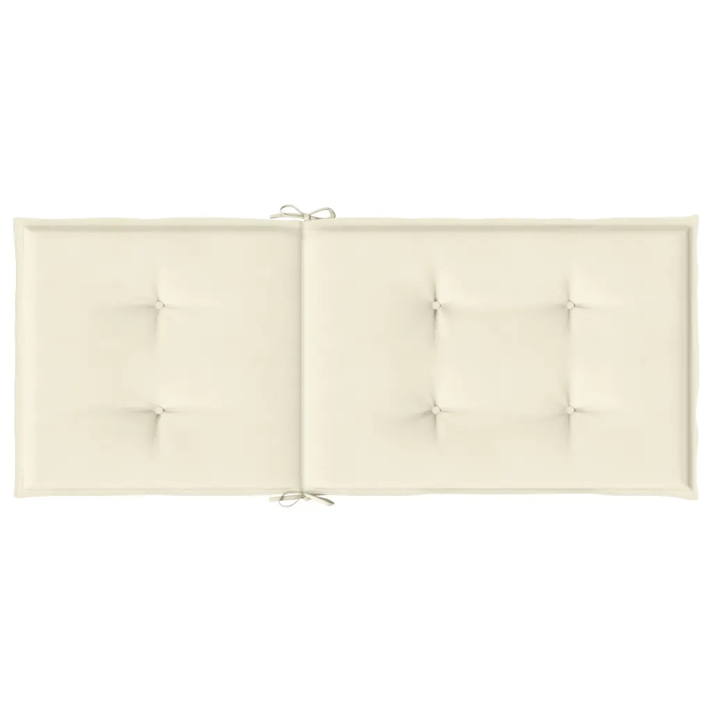 Cuscini per Sedie 6 pz | Cuscini per sedie Crema 120x50x3 cm in Tessuto