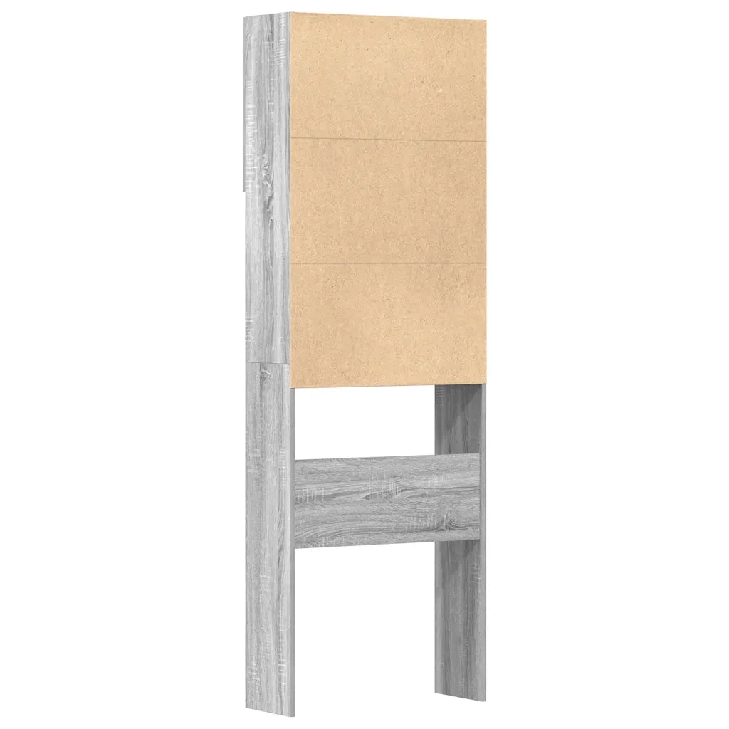 Mobile Lavatrice Grigio Sonoma 64x24x190 cm Legno Multistrato CFW7826054