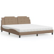 Letto con Materasso Zadar Cappuccino 180x200cm Similpelle 3208884