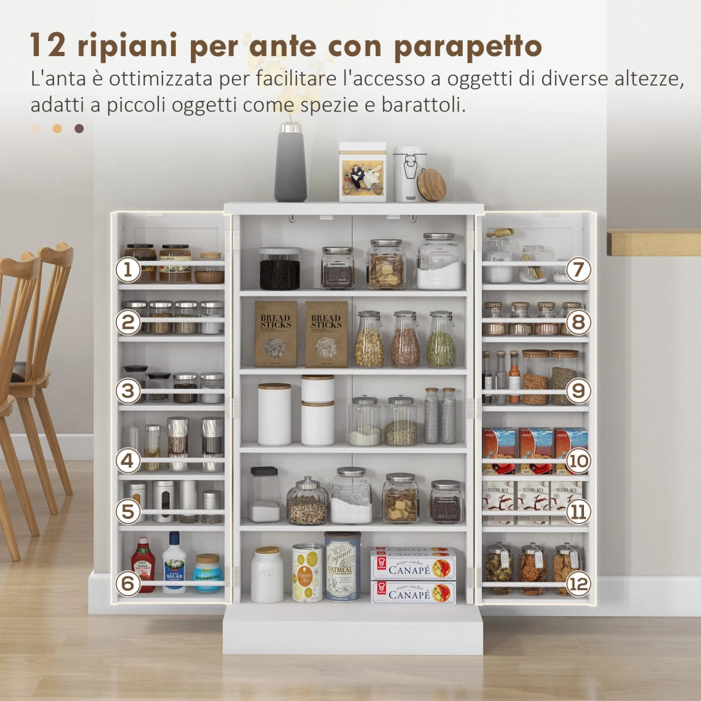 Armadio da Cucina ¨C Minimal ¨C Bianco, MDF, 60x30x104 cm